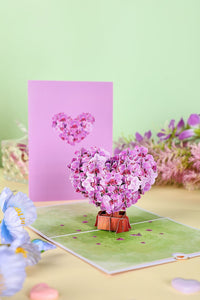 Orchid Heart Greeting Card