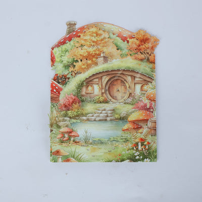 Light Green Forest Double Door Card