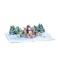 Christmas Tree Woods Greeting Card
