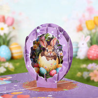 Easter Purple Easter Egg Greeting Card
