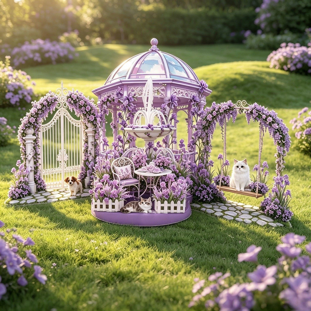Garden Double Door Pop Up Card