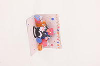 Cow Cat Happy Greeting Card