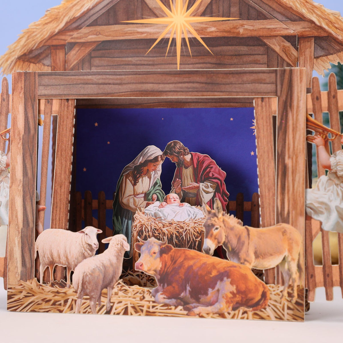Nativity Theater Greeting Card