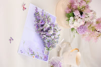 Mixed Wedding Flower Bouquet Pop Up Card