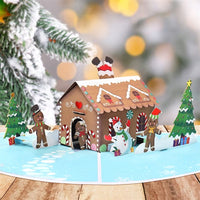 Heart Gingerbread House Pop Up Card