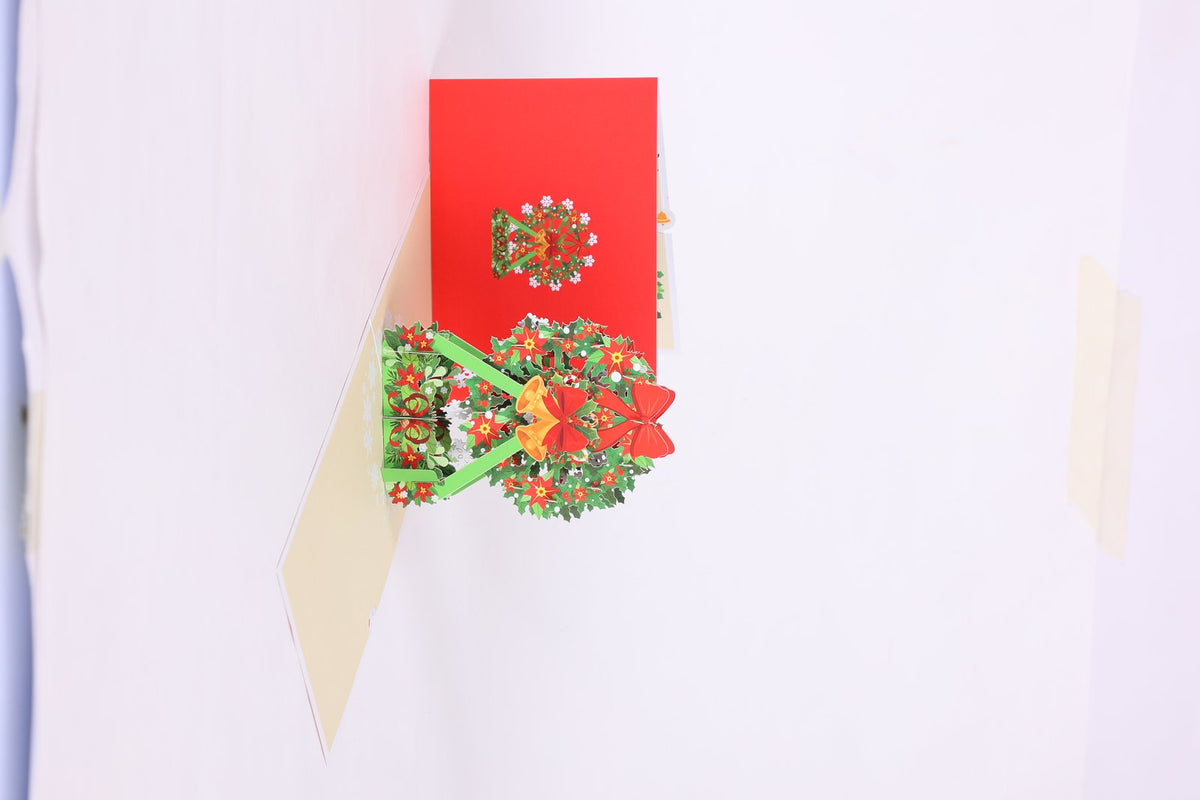Christmas Ferris Wheel Flip Pop Up Card Large