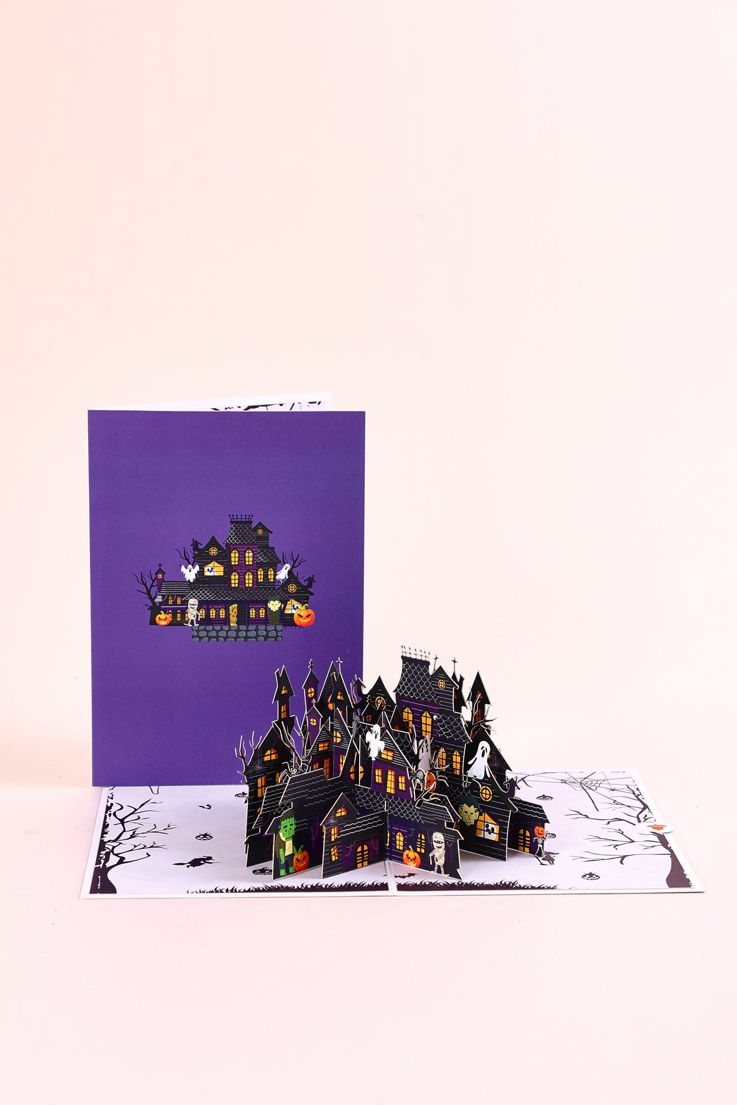Wearable Haunted House Greeting Card