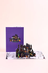 Wearable Haunted House Greeting Card