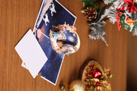 Round Nativity Greeting Card