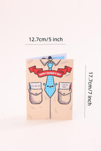Simple Style Father's Day 3D Pop Up Card