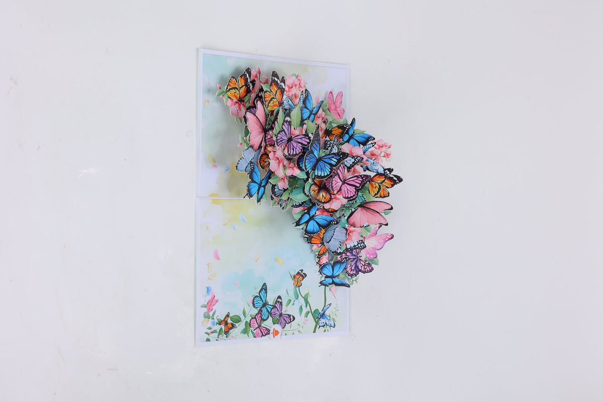 Butterfly Floral Branch Greeting Card