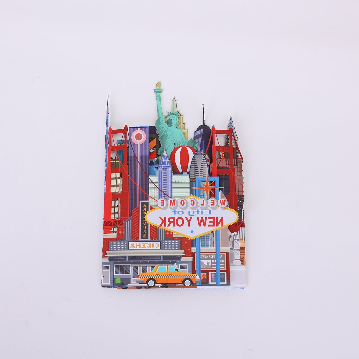 New York Landmarks 3D Pop Up Card