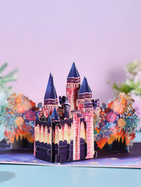 Castle Fireworks Flip Pop Up Card