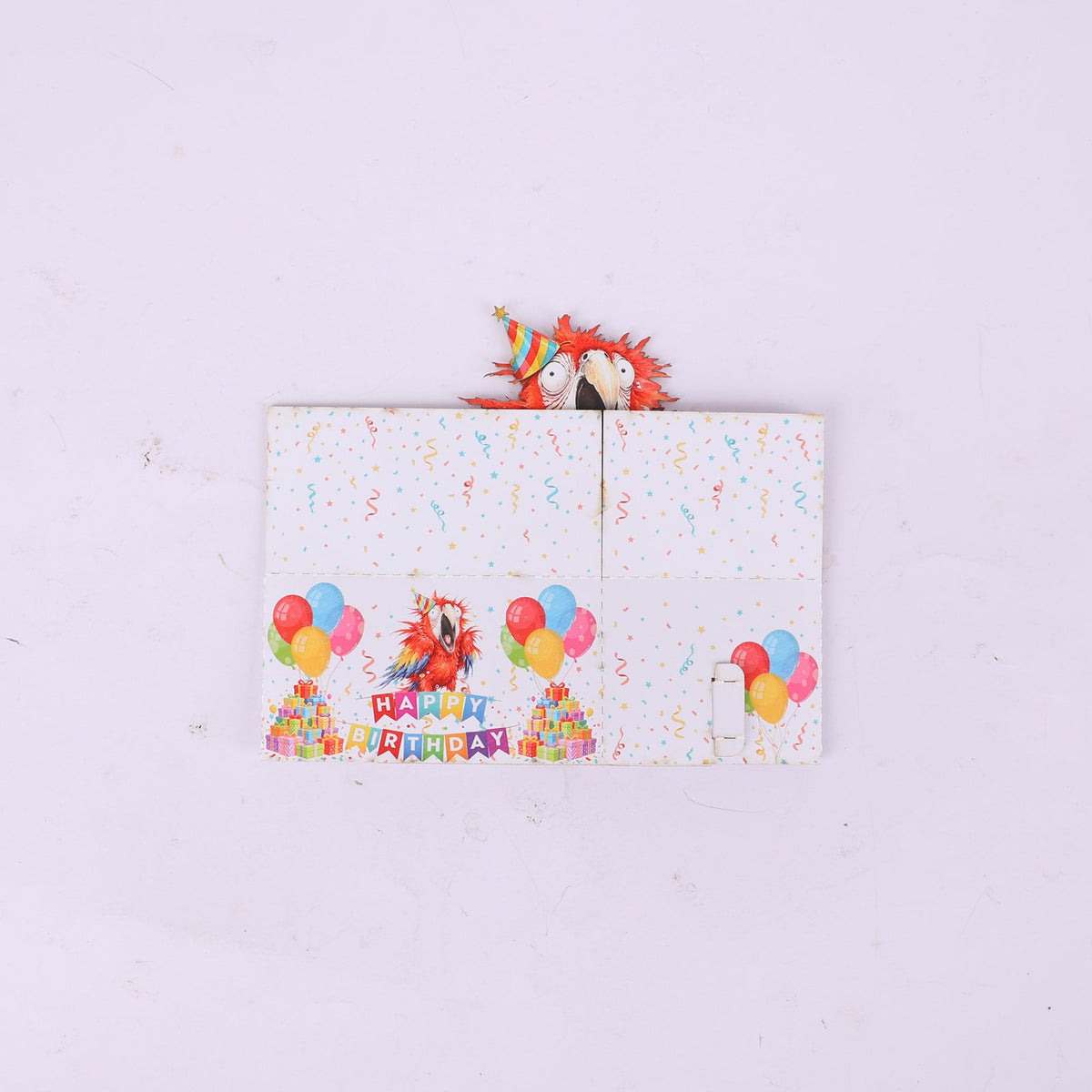Parrot Birthday Box Card