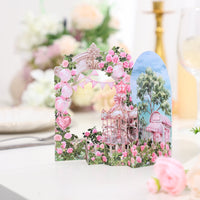 Pink Garden Carousel Greeting Card
