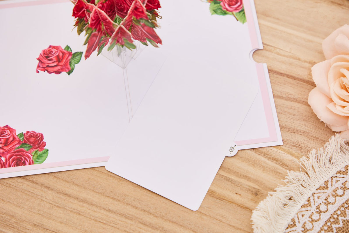 Rose Vase Pop Up Card