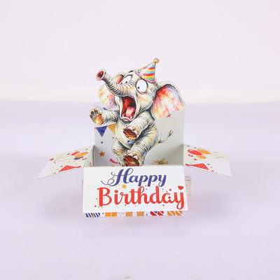Elephant Birthday Box Card