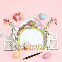 Garden White Door 3D Pop Up Card