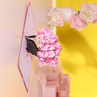 Couple Cherry Blossom Love Tree 3D Pop Up Card