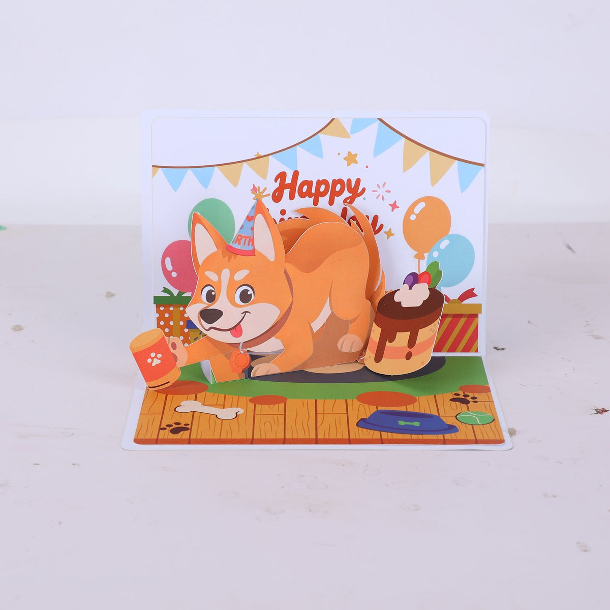 Egg Birthday Dog Greeting Card