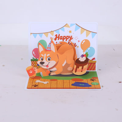 Egg Birthday Dog Greeting Card
