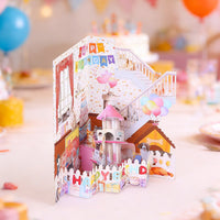 Birthday Pet Stairs 3D Pop Up Card