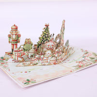 Pink Cute Christmas 3D Pop Up Card
