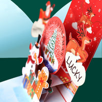 3D Christmas Red Envelope Pop Up Card
