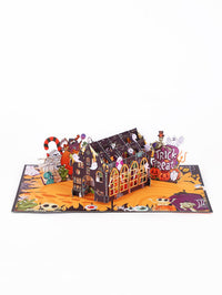 Halloween Cactus Ghost Flip Pop Up Card