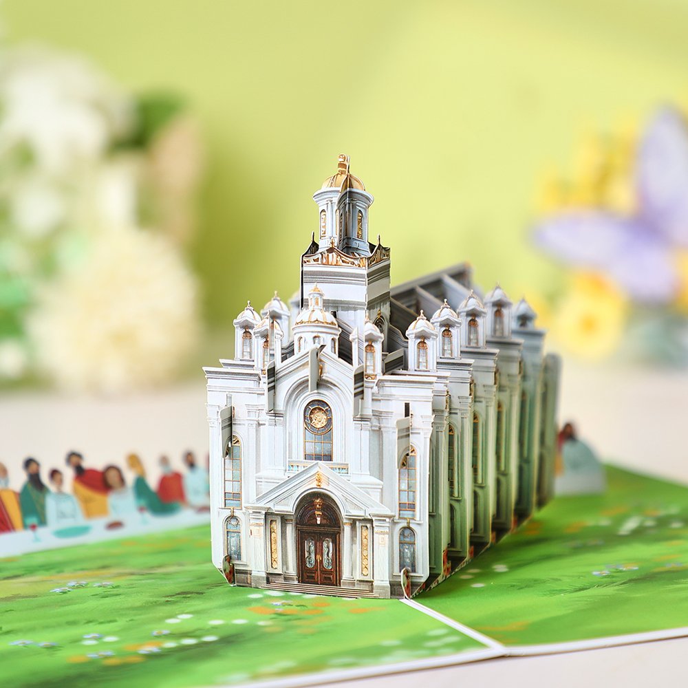 Cross Angel Flip Pop Up Card