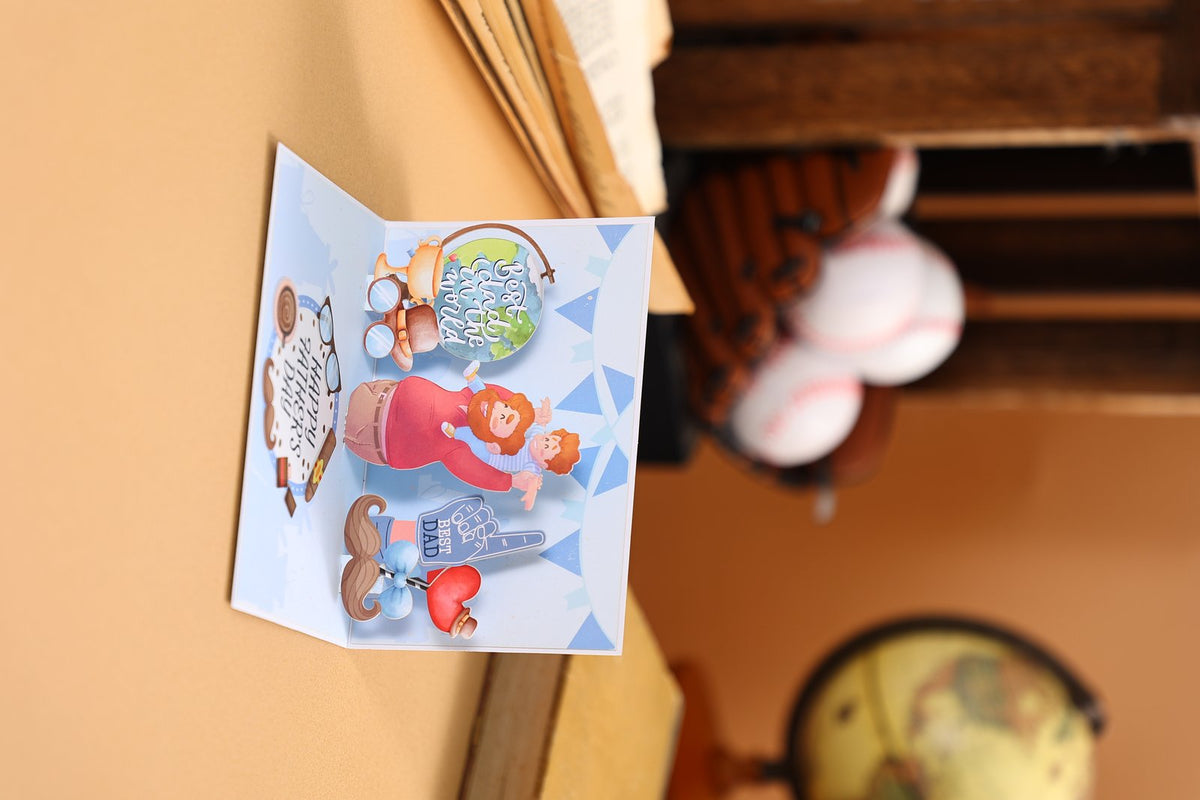 Father's Day Sports Father And Son 90° Greeting Card